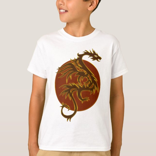 T-shirts Ouro Dragon Sun (Frente)