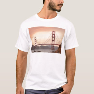 T-shirts Ouro Gate Bridge San Francisco Califórnia EUA