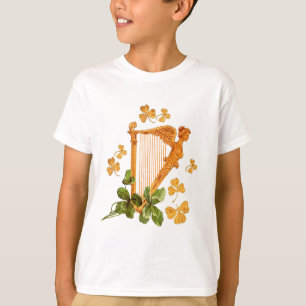 T-SHIRTS OURO IRISH HARP