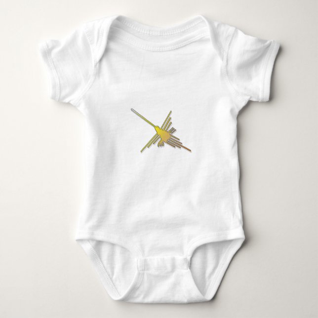 T-shirts Ouro Nazca Lines Hummingbird (Frente)