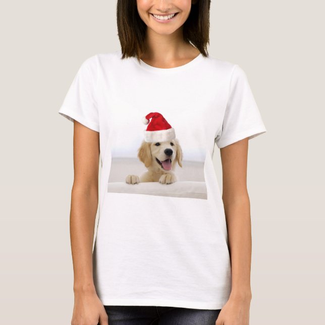 T-shirts Ouro Retriever Em Santa Hirts (Frente)
