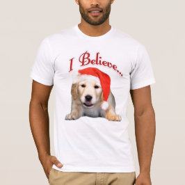 T-shirts Ouro Retriever Eu Acredito