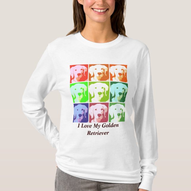T-shirts Ouro Retriever Love (Frente)