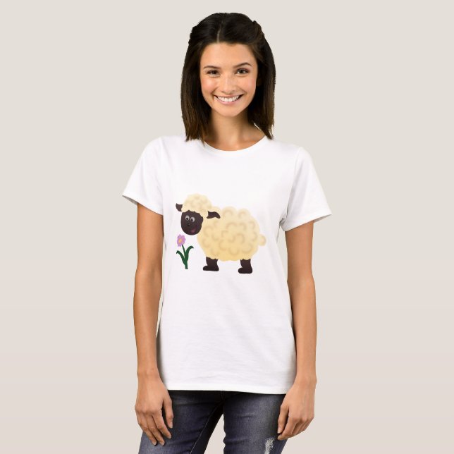 T-shirts Ovelha Feliz (Frente Completa)