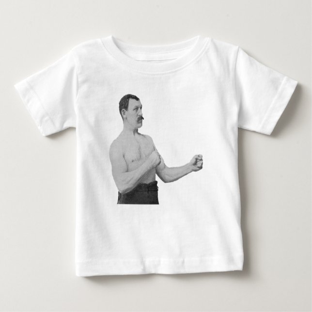 T-shirts Overly Manly Man Meme (Frente)