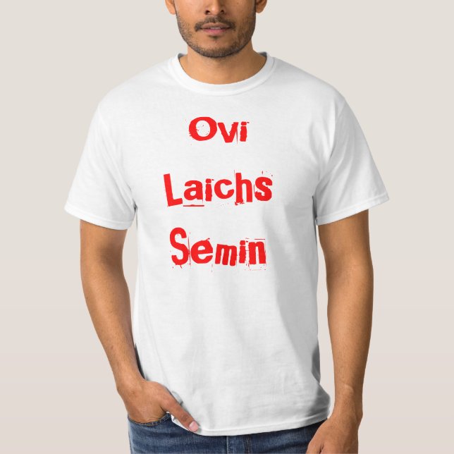 T-shirts Ovi Laichs Semin (Frente)