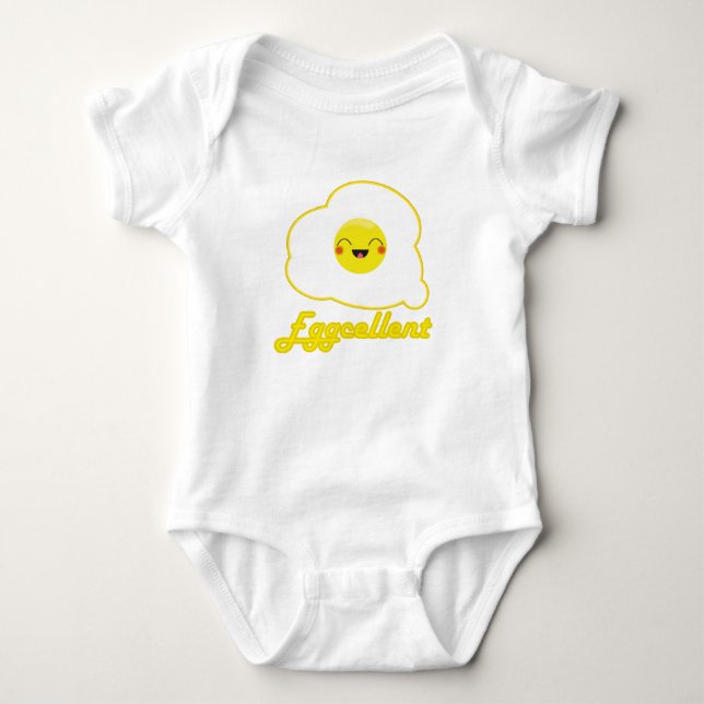 T-shirts Ovo do bebê de Kawaii (Frente)