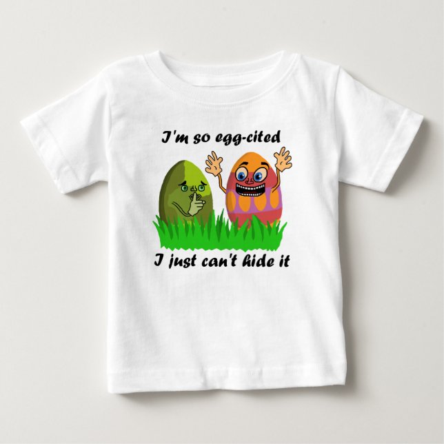 T-shirts Ovos de Páscoa Engraçados Piada de Crianças Cuecas (Frente)
