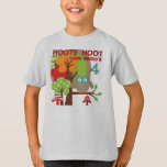 T-shirts Owl 4th Birthday T shirts e presentes<br><div class="desc">Coruja 4ª t-shirts de aniversário,  fatos-chave,  canecas,  ímanes,  guardas,  posters,  bolsas e mais com uma coruja,  muitas árvores,  e texto que diz "Hooty Hoot Look Whoo 4"!</div>