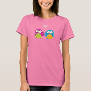 T-shirts OWL AMOR: garota brilhante + menino