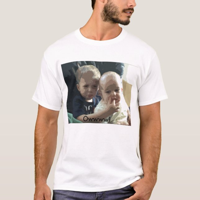 T-shirts Owwww! Charlie mordeu-me (Frente)