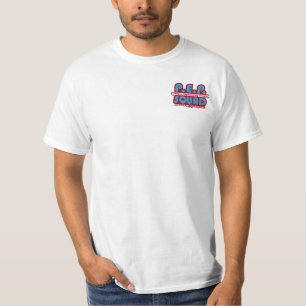 T-shirts P.E.P. Parte dianteira e parte traseira do pelotã