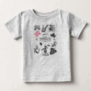 T-shirts P&H Soda Co. criança uma peça