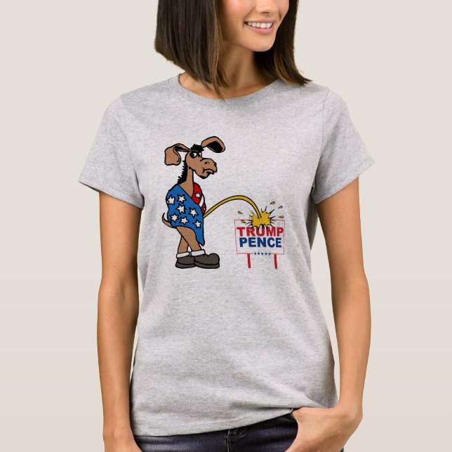 T-shirts P SOBRE A PENA DE TRUMP — Design antitrump - - Pol (Frente)