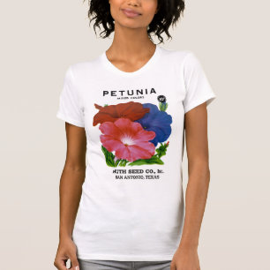 T-shirts Pacote da semente do vintage do petúnia