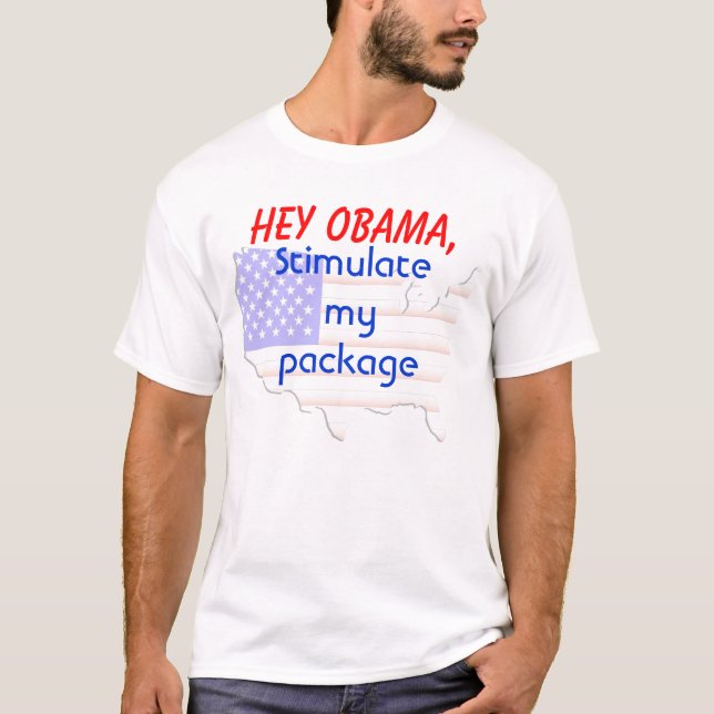 T-SHIRTS PACOTE DE ESTÍMULO DE OBAMA (Frente)