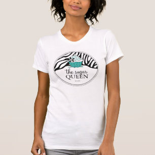 T-shirts Padaria Sassy T'Shirt do cupcake da zebra