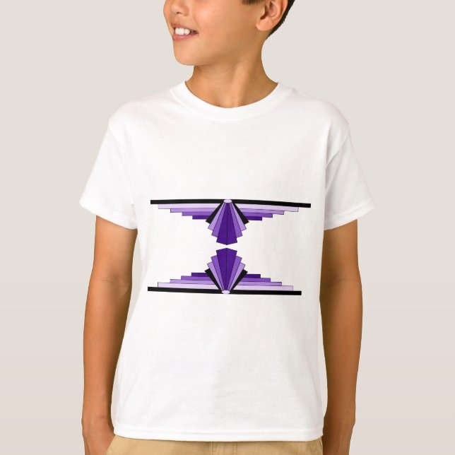 T-shirts Padrão Art Deco em Rúpias (Frente)