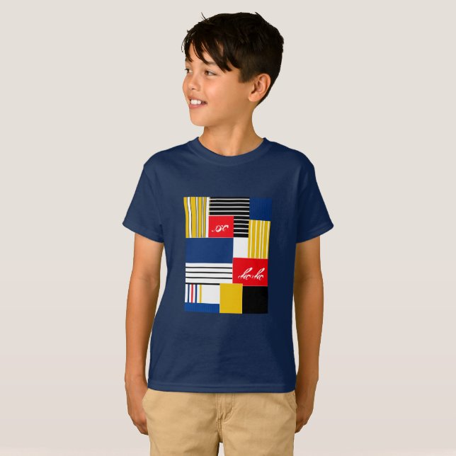 T-shirts padrão de abstrato. (Frente Completa)