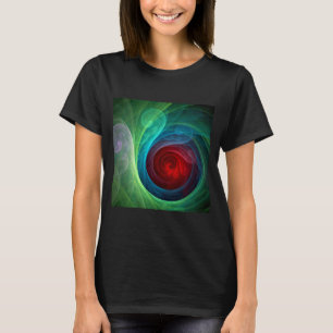 T-shirts Padrão de cor de Abstrato de arte flexível de temp