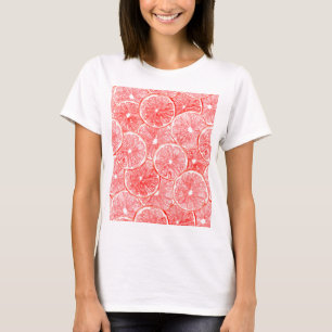 T-shirts Padrão de fatias de toranja d'água