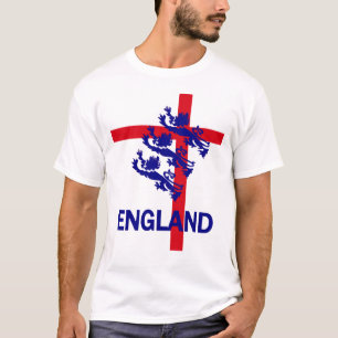T-shirts Padrão de Inglaterra e cruz reais de St George