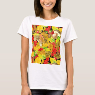 T-shirts Padrão de outono da Aquarela