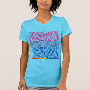 T-shirts PADRÃO DE PADRÃO DE PALAVRA BISEXUAL -.png