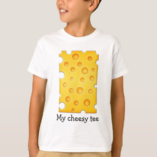 T-shirts Padrão de textura de queijo suíço