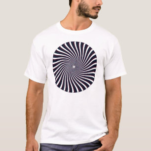 T-shirts Padrão espiral psicodélico: Arte vetorial: