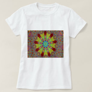 T-shirts Padrão étnico europeu da Ásia africana