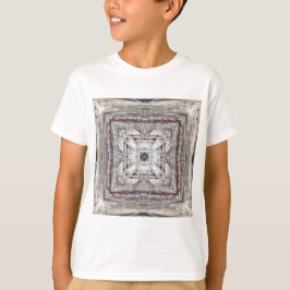T-shirts Padrão Inspirado Aztec bonito Tingido Rosa