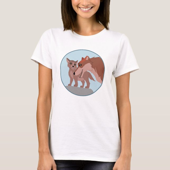 T-shirts Padre Wolf e Pup (Frente)