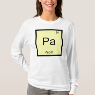 T-shirts Paget Nome Química Elemento Tabela Periódica