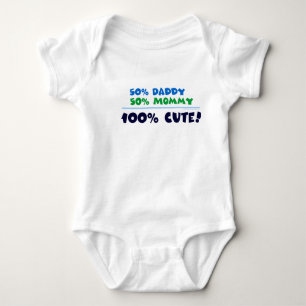 T-shirts Pai 100% das mamães 50% de 50% bonito!