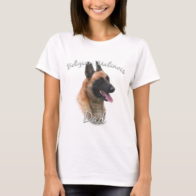 T-shirts Pai 2 da Bélgica Malinois (Frente)