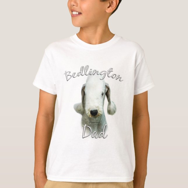 T-shirts Pai 2 de Terrier Bedlington (Frente)