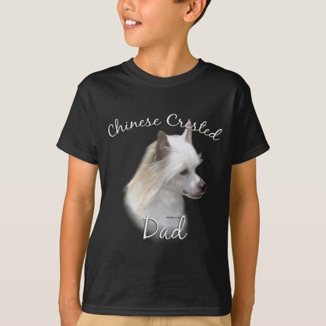 T-shirts Pai 2 Pinto Chinês (pó) (Frente)
