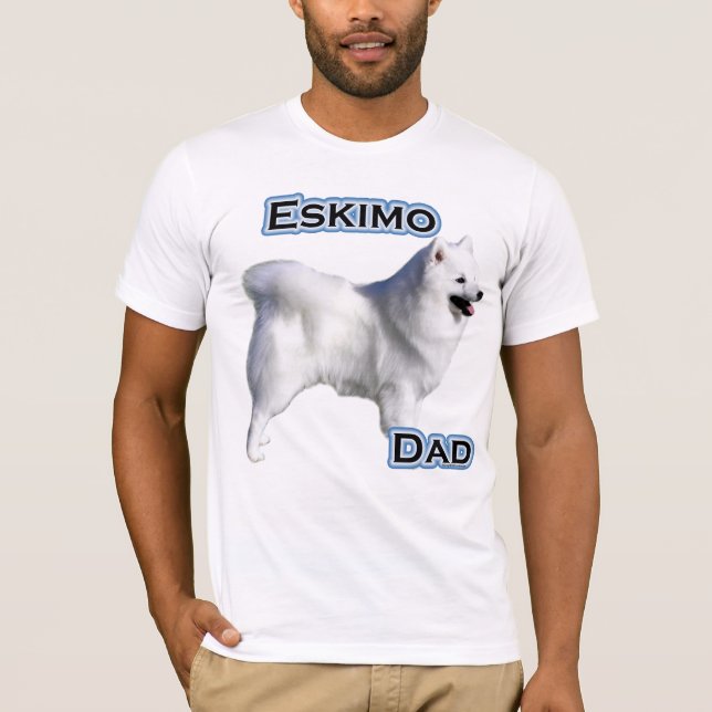 T-shirts Pai 4 de Cão Eskimo Americano (Frente)