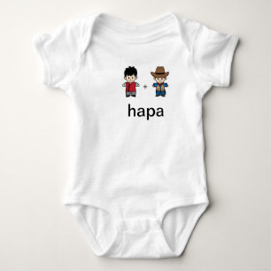 T-shirts Pai chinês de Hapa & Bodysuit americano do pai
