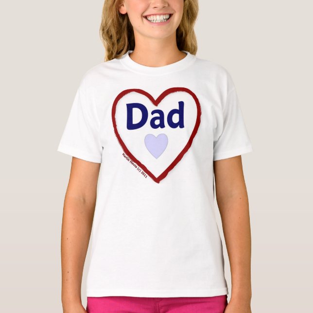 T-shirts Pai de amor (Frente)