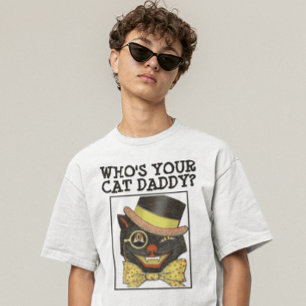T-shirts PAI DE GATO NEGRO VINTAGE