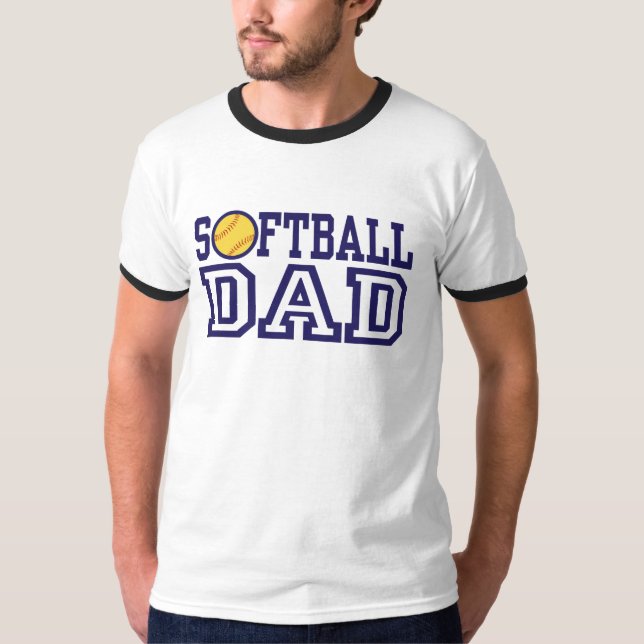 T-shirts Pai de Softball (Frente)