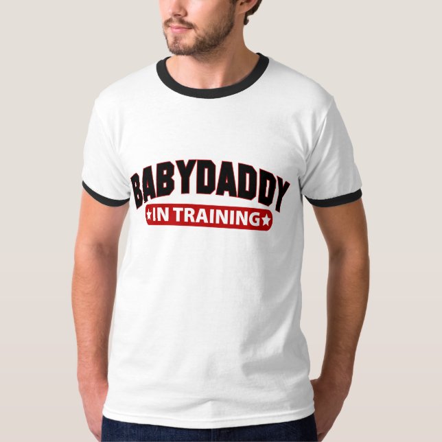 T-shirts Pai do bebê no treinamento (Frente)