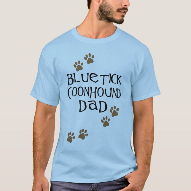 T-shirts Pai do Coonhound de Bluetick (Frente)
