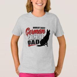 T-shirts Pai do german shepherd do mundo o melhor