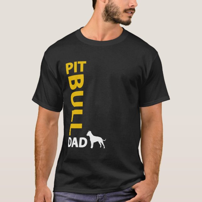 T-shirts Pai do pitbull (Frente)
