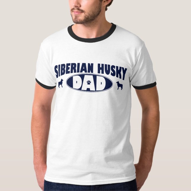 T-shirts Pai do rouco Siberian (Frente)
