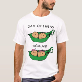 T-shirts Pai dos gêmeos outra vez