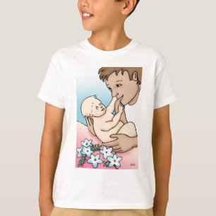 T-shirts Pai e bebê novos